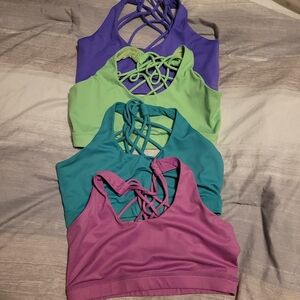 CVG Butterfly Back Sports Bras Set Sz Small